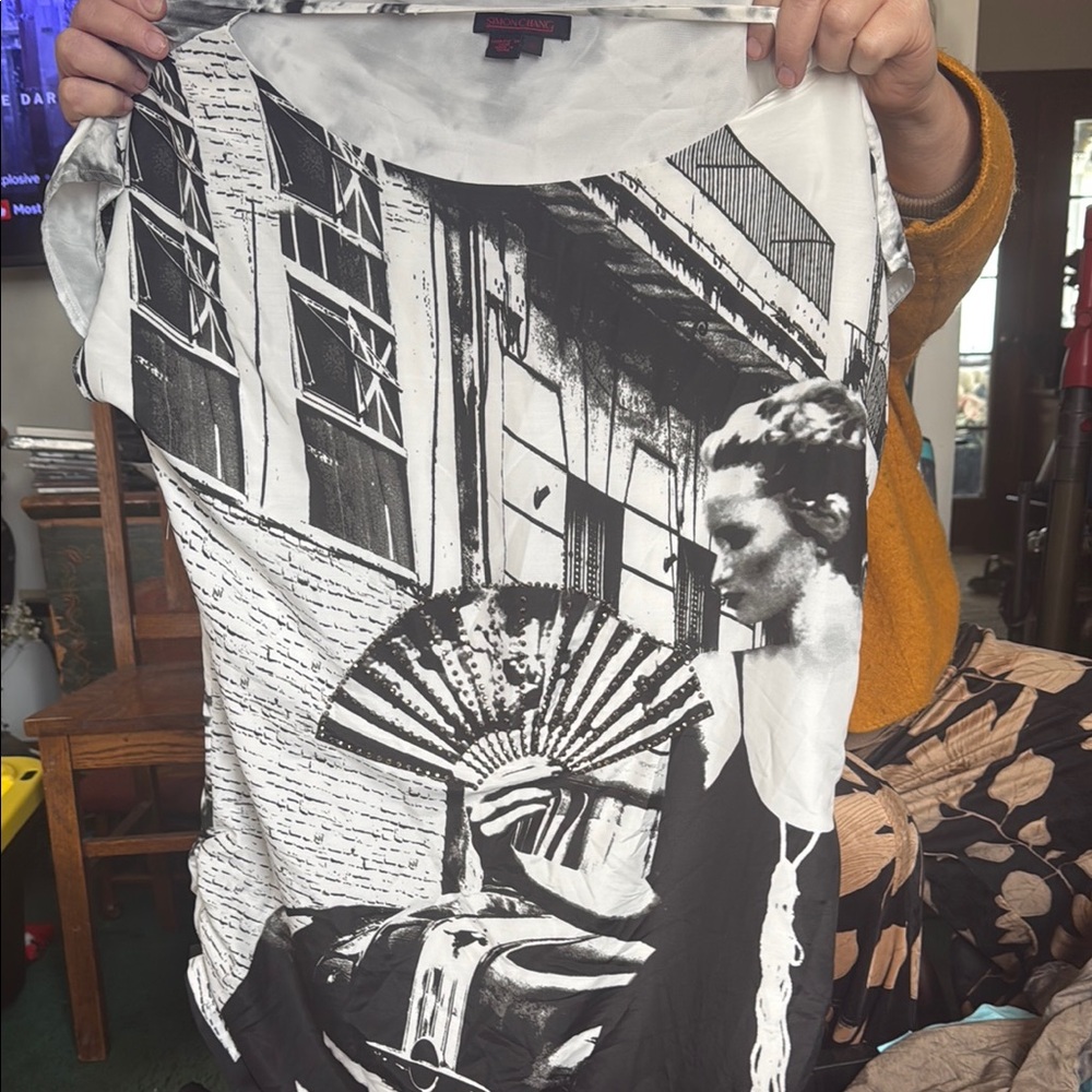 Black and White Graphic T-Shirt